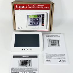 DSC PowerSeries PTK5507 ~ White 7" TouchScreen Security Interface ~ EXCELLENT