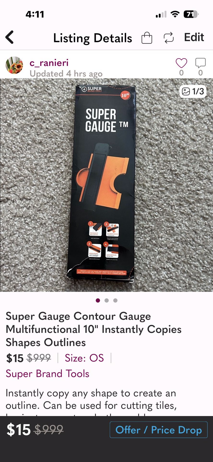 Super gauge Contour Multifunctional  10” -outline Shapes 