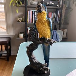 SPI Parrot Bronze Metal Sculpture