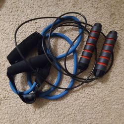 Skip Rope and Stretch Band