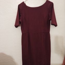 Ann Taylor Maroon Dress