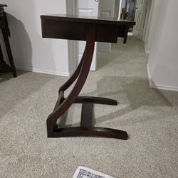 Small Wood Laptop Table On Rollers