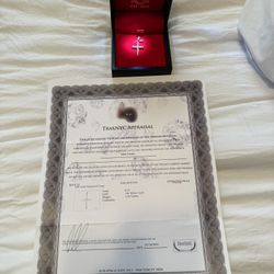 Beautiful diamond cross yellow gold 14 karat genuine Natural diamonds got all paperwork with it