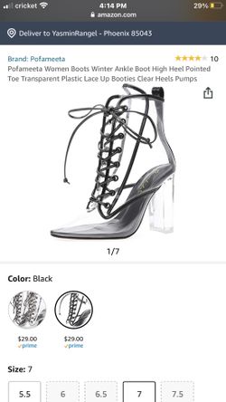 Clear boots