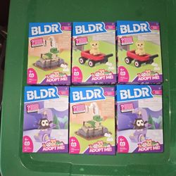 Lot of 6 BLDR ADOPT ME series 1 building block sets