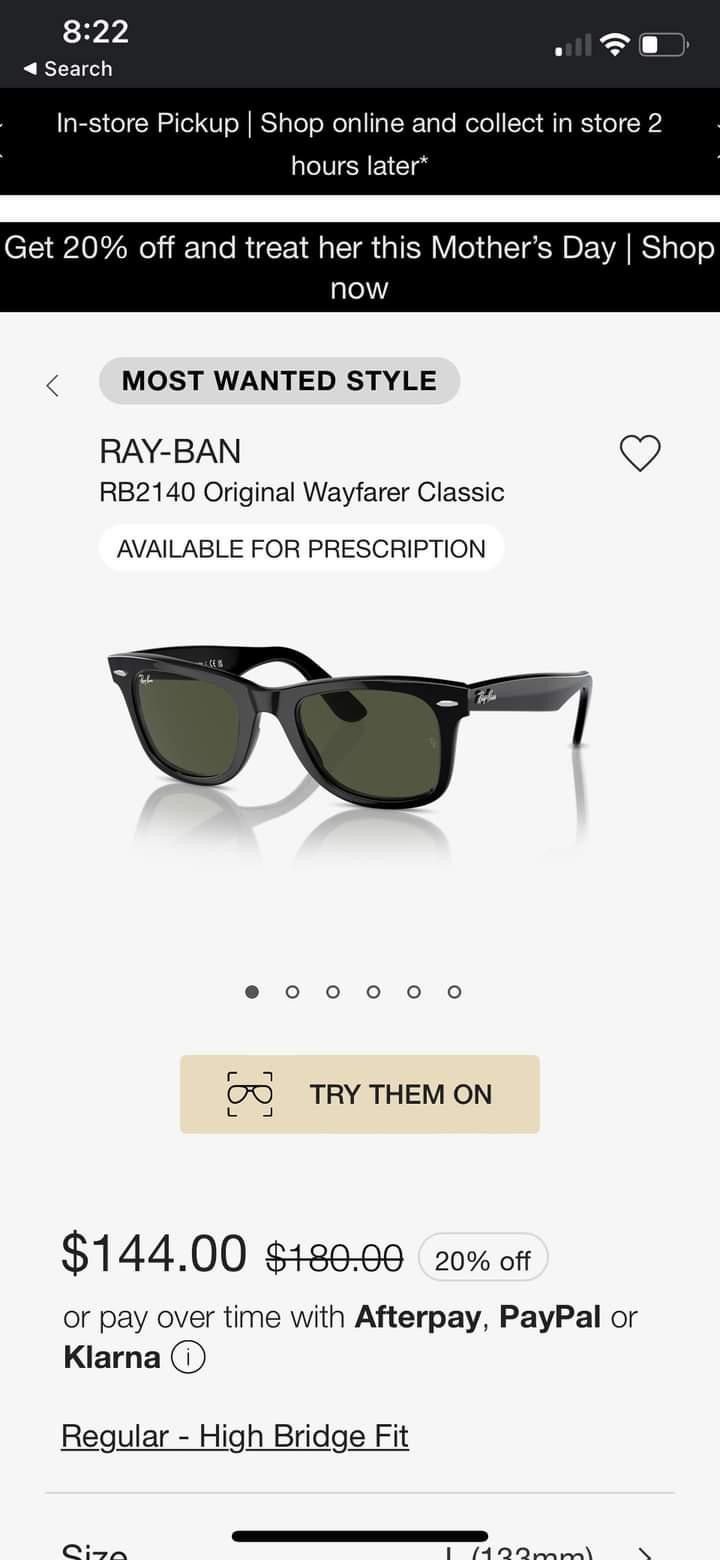 Ray Ban Sunglasses Shoot Offers