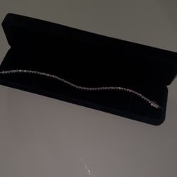 Moissanite Bracelet 8 inch