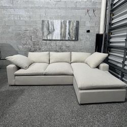 Living Space beige Sectional 