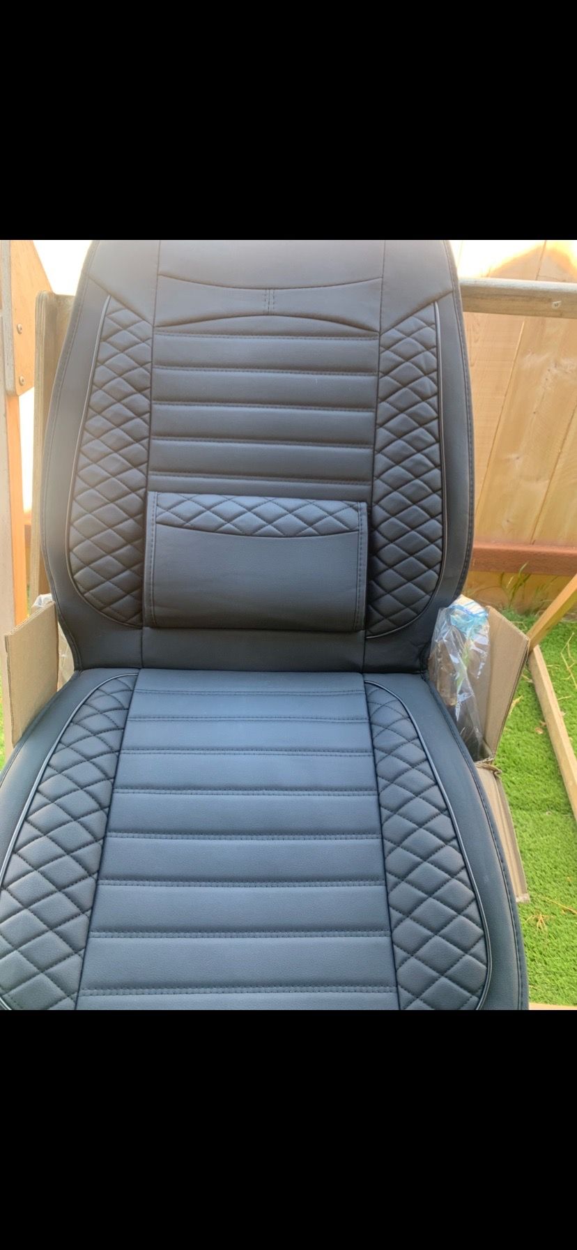 PREMIUM LUX SYNTHETIC LEATHER SEAT COVERS $60-$80/CUBRE ASIENTOS PIEL SINTETICO JUEGO COMPLETO $60-$80