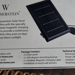 2 ARLO ULTRA SOLAR PANELS 