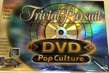 Trivial Pursuit Pop Culture Edition DVD Board Game Hasbro Parker Bros 