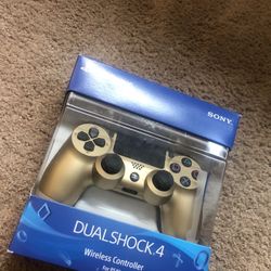 New unused Gold Ps4 Controller 