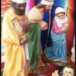 The 3 Kings Nativity Scenery Pieces 16”tall/Los Tres Reyes Magos Artesanales Para Nacimiento 40 Cm De Alto