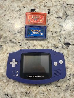 Game Boy Advance with Pokémon FireRed & Sapphire