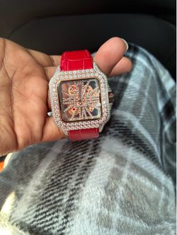 Iced out watche Cartier
