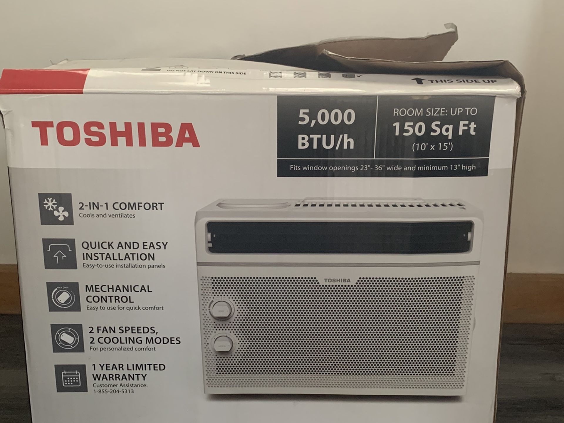 Toshiba Window Air Conditioner (5000 BTU)