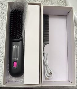 Cordless Portable Hair straightener Brush