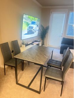 Gray diner table