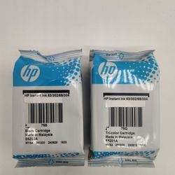 HP63XL Tri-color & Black Ink With HP DeskJet 1112, 2130, 3630 Series; HP ENVY 4510, 4520 Series
