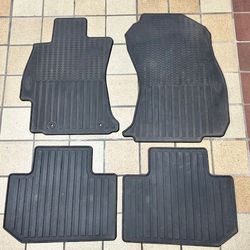 2014-2018 Subaru Forester All Weather Floor Mats Black Rubber OEM