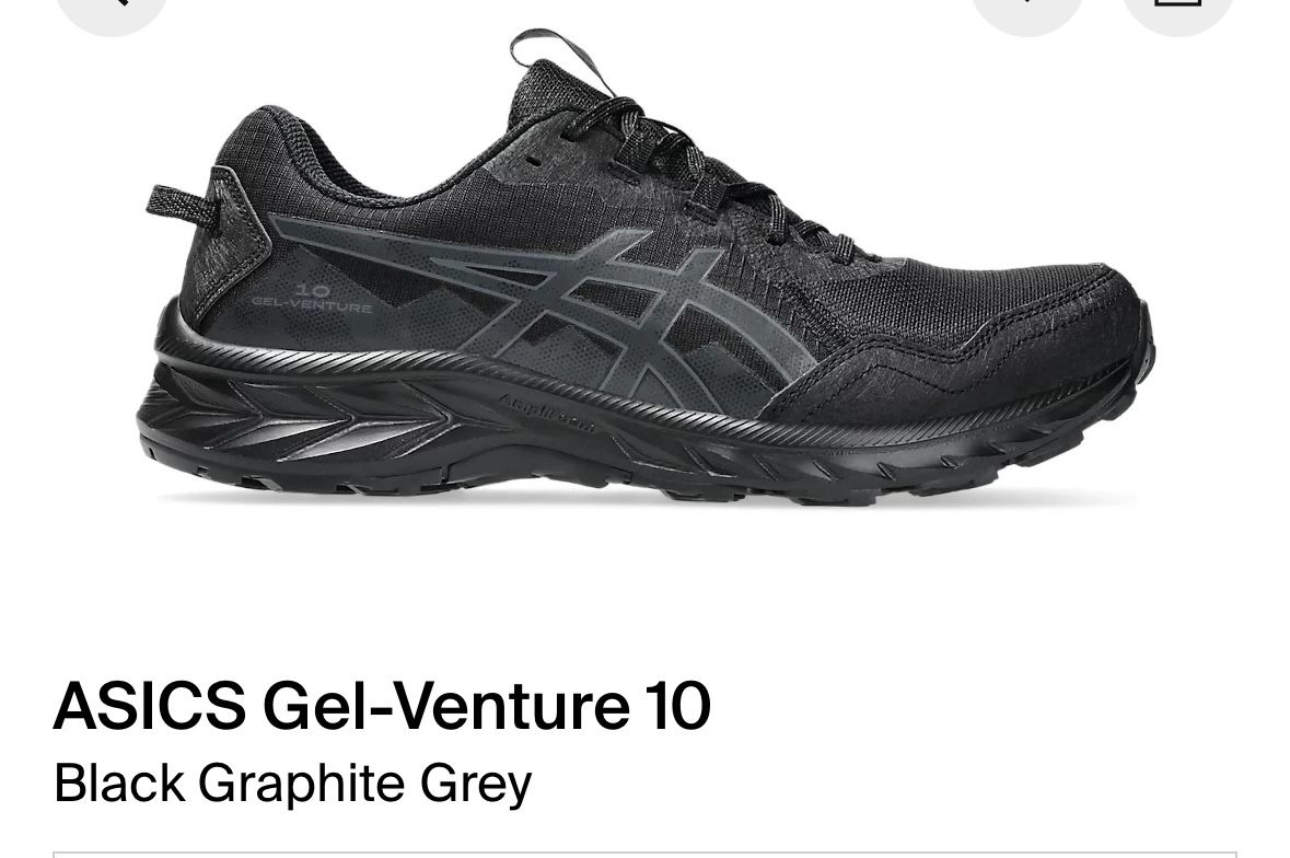 ASICS GEL VENTURE 10 BLACK