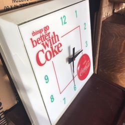 Vintage Coca Cola Electric Clock
