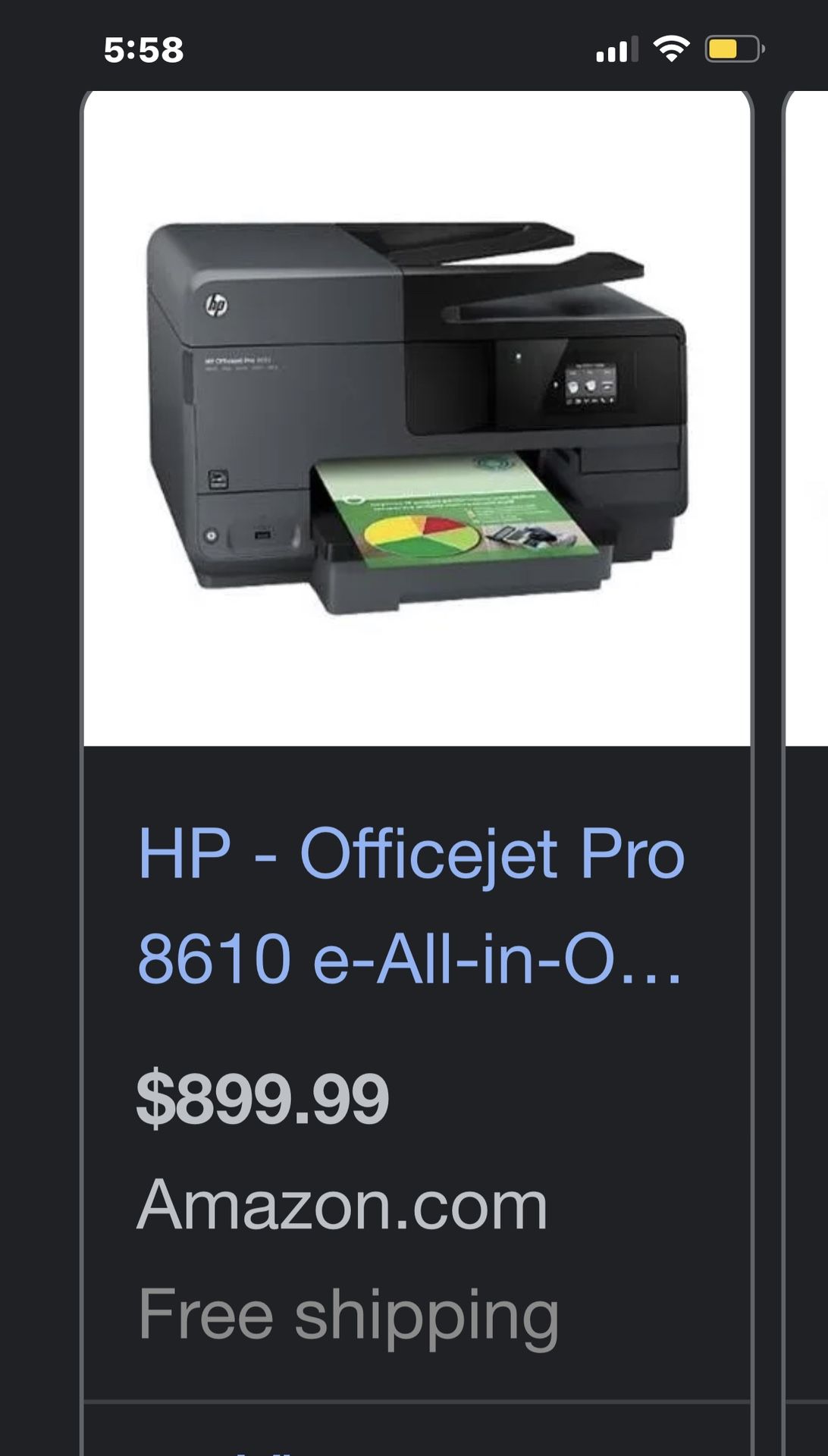 Printer Hp 8610 Amazon Hp Officejet HP OfficeJet Printer HP