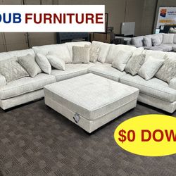 Cream Beige Sectional NEW 