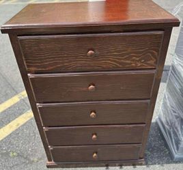 5 Drawer Pine Brown 