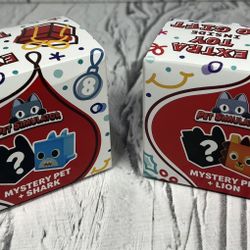 Lot of 2x McDonald's Happy Meal Toy 2024 Pet Simulator Roblox Shark + Lion