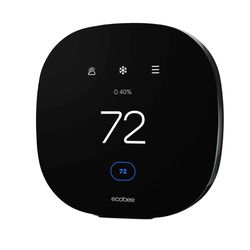 ecobee3 Lite Smart Thermostat Pro - Programmable WiFi - Works with Siri, Alexa, Google Assistant - Energy Star Certified - DIY Install - Black