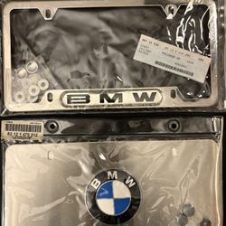 OEN Bmw License Plate Holder And License Plate