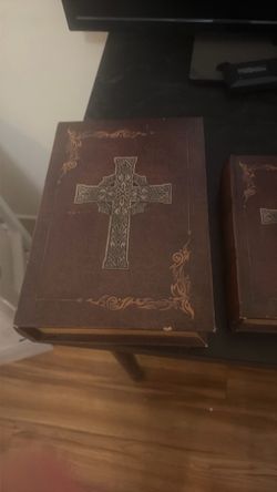 Large Decorative Bible with Celtic Cross Cover