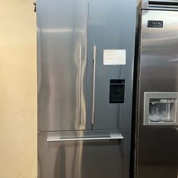 Fisher And Paykel 36”Wide Built In Stainless Steel French Style Refrigerator 
