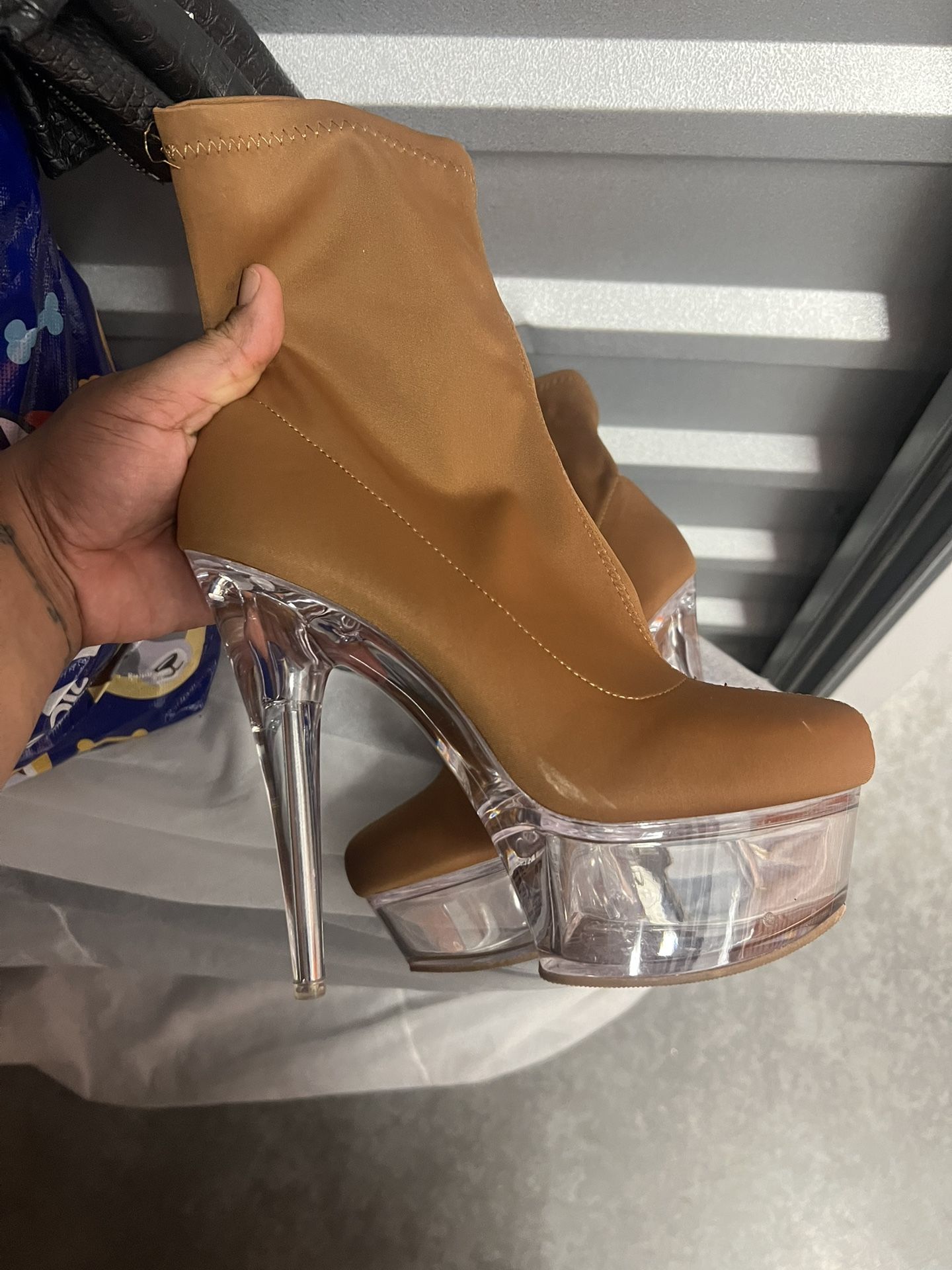 Platform Bootie Heel