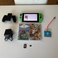 Nintendo Switch Bundle W/3 Free Games