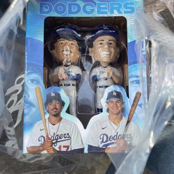 LA dodgers Vargas and Outman Bobble heads