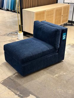 Joybird Daya Armless Chair (Bentley Indigo)