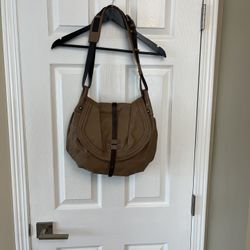 Leather Brown Tan Shoulder Bag- RNY- Revel New York. New Without Tags.