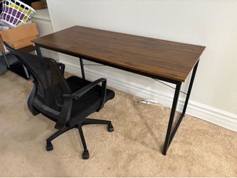 Desk and chair