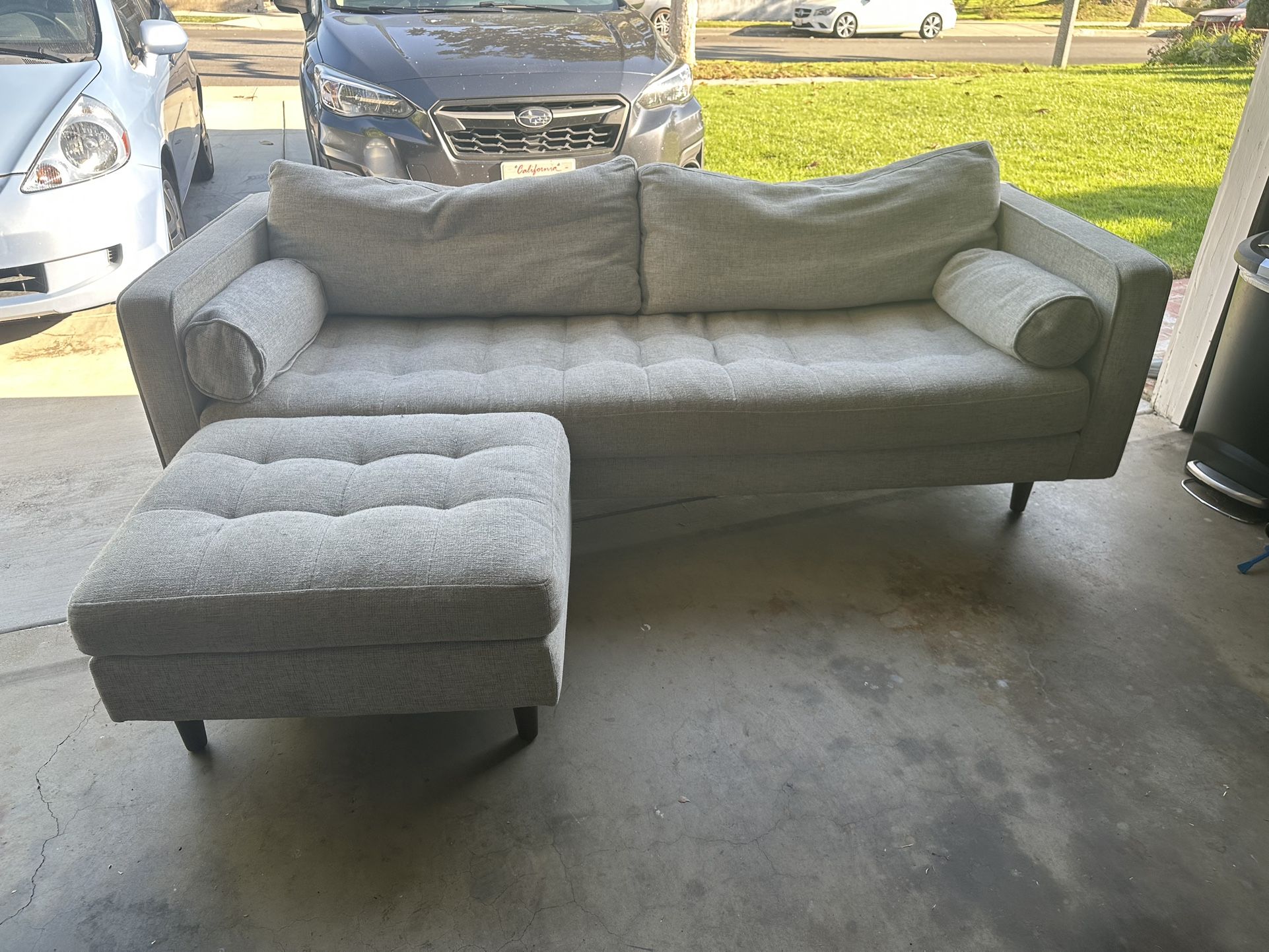 Article Sven Couch & Ottoman | Mid-Century