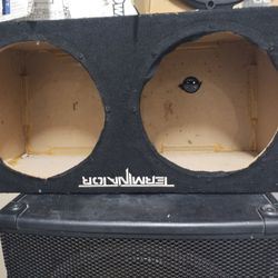 Terminator Box With Brand New Kenwood Speakers 12 In Concert Edition An Original Box Original Condition We Never Used It Brand New