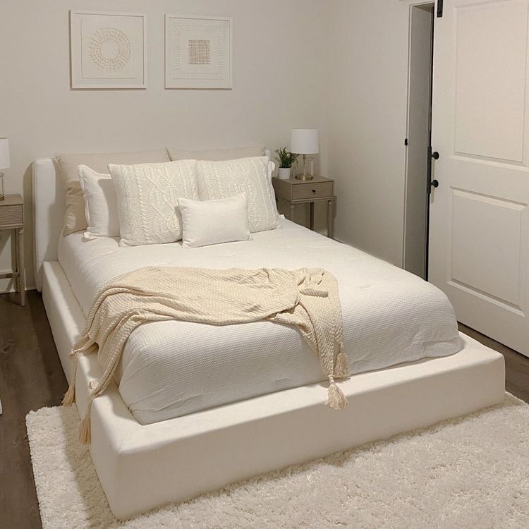 White Soft Frame / Rh Dupe Bed