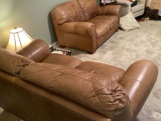 Nice leather loveseats