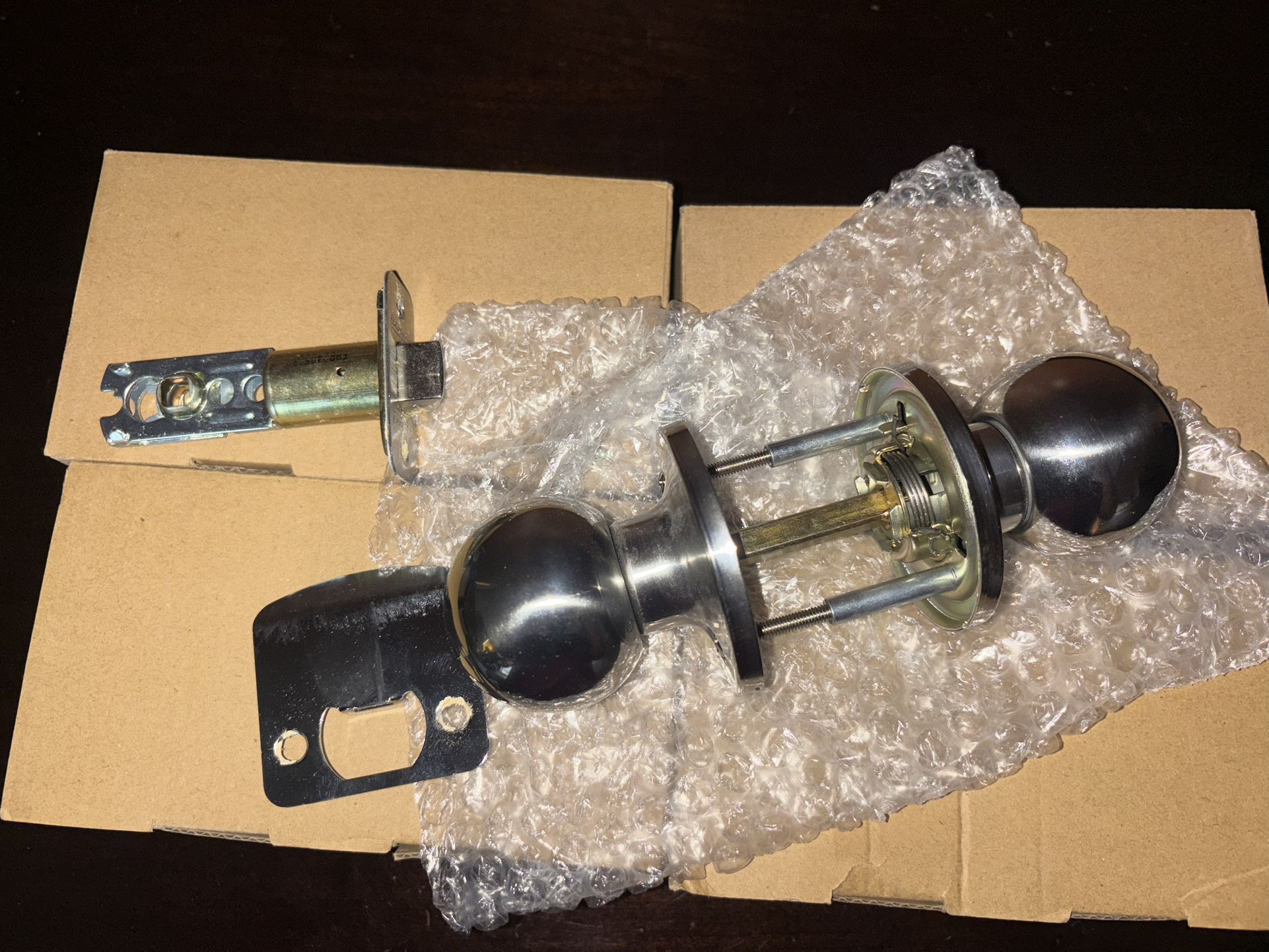 6 Brand New Schalge Chrome Passage Knobs