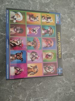 White mountain puppy portraits puzzle 500 pieces new inbox