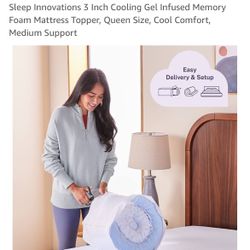 Gel 3inch Mattress Topper Queen