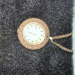 Vintage Bulova Pendant Mechanical Watch Necklace Runs