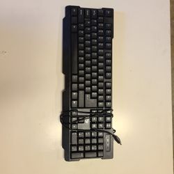 AST USB Keyboard, wired Model # Kin-16, black