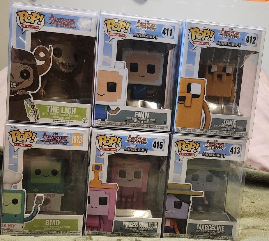 Adventure Time X Minecraft Funko Pop Complete Collection